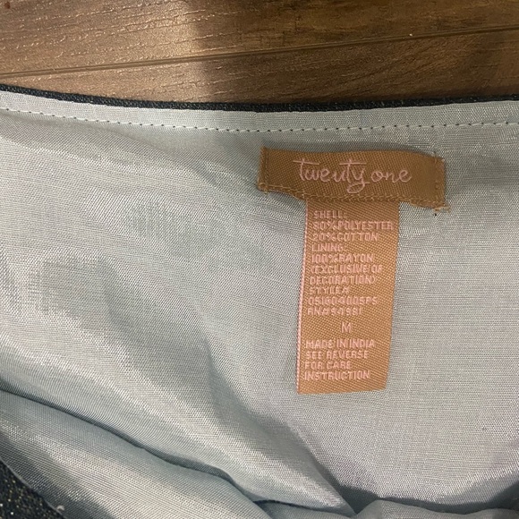 Twenty One Multicolor Patchwork Midi Skirt - Picture 6 of 6